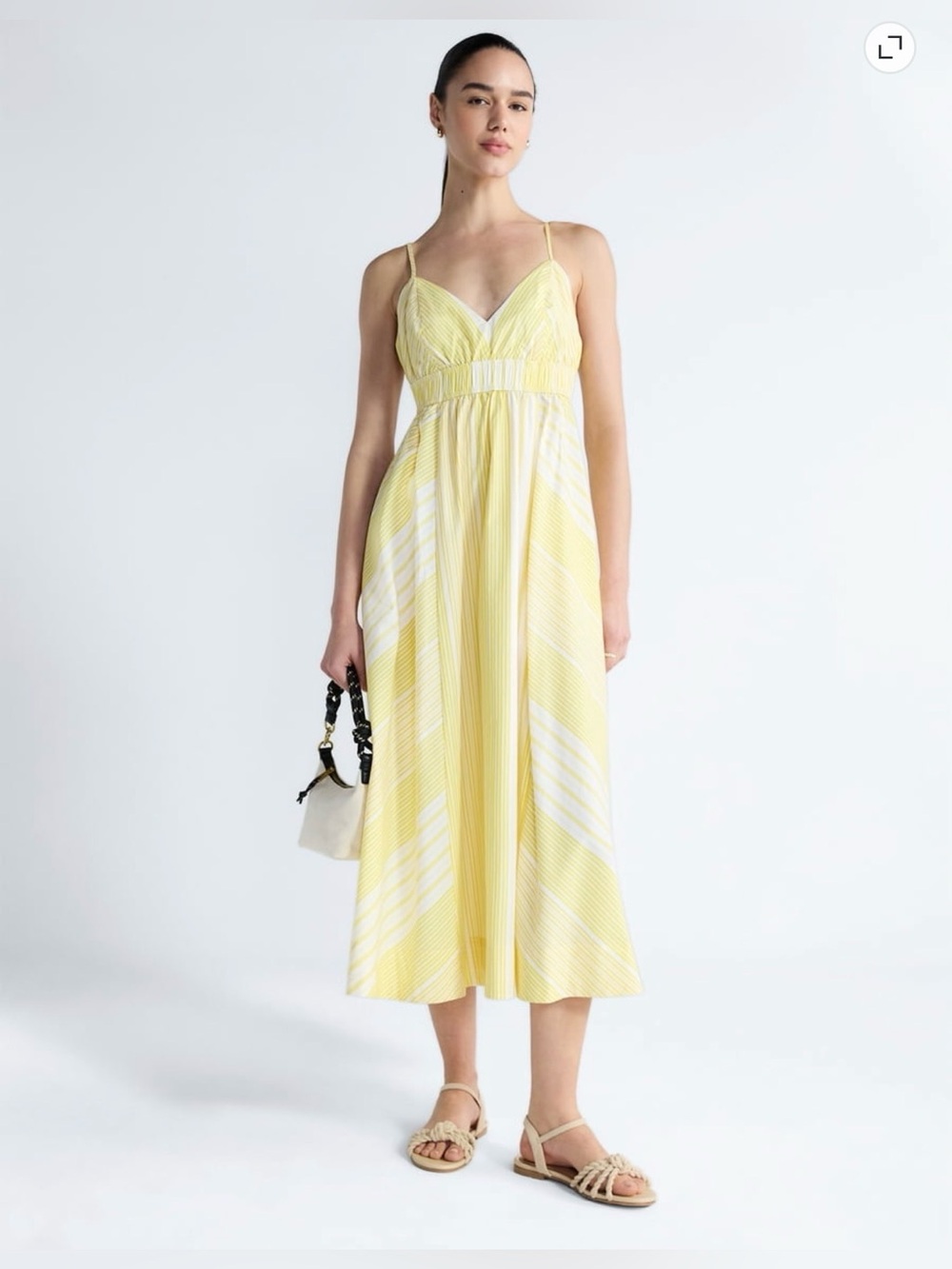 Free Assembly and Plus Striped Cotton Maxi Dress, with Cut Out Back size 20